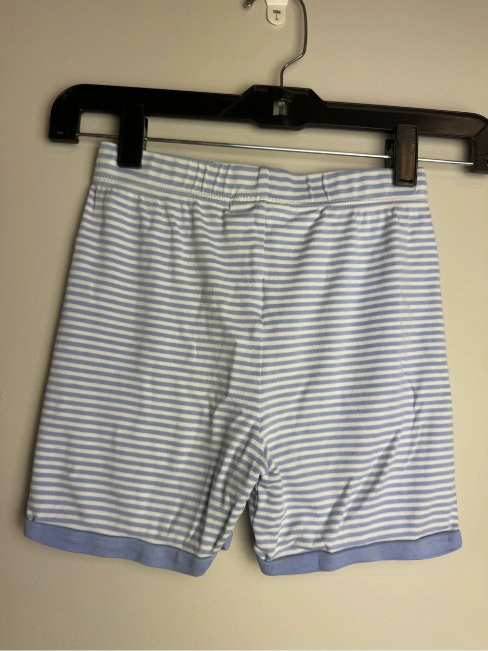 Lake Pajamas Light Blue & White Striped Pima Cotton Top